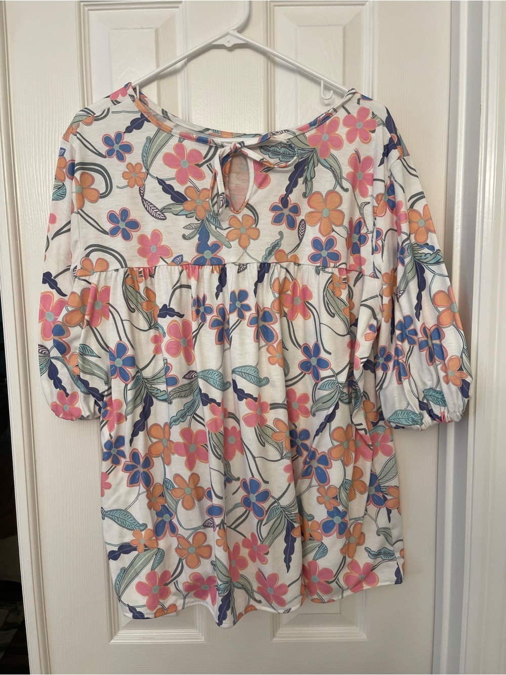 Women’s Floral Smocked Top - Size 20